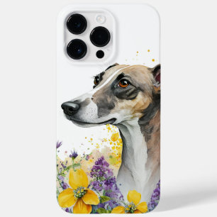 Waterverf TAN WHITE GREYHOUND DOG Case-Mate iPhone 14 Pro Max Hoesje