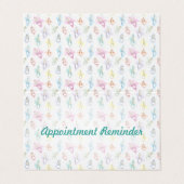 Waterverf Tanden Tandheelkundige Afspraakherinneri Visitekaartje (Buitenkant ongevouwen)