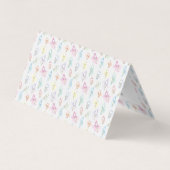 Waterverf Tanden Tandheelkundige Afspraakherinneri Visitekaartje (Achterkant)