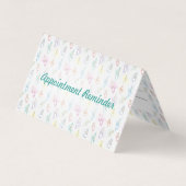 Waterverf Tanden Tandheelkundige Afspraakherinneri Visitekaartje (Voorkant)