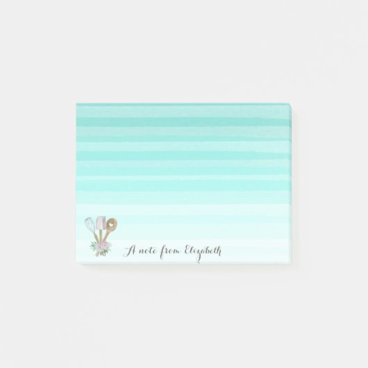 Waterverf Tandwerktuigen Post-it® Notes (Voorkant)