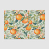  Waterverf Tangerine Sinaasappel Tissuepapier (Voorkant)