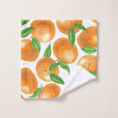 Waterverf tangerines bad handdoek (Wasdoekje)