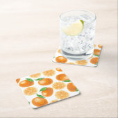 Waterverf tangerines kartonnen onderzetters (Insitu)