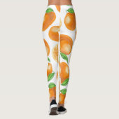 Waterverf tangerines leggings (Achterkant)