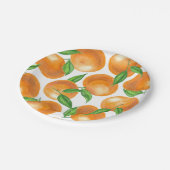 Waterverf tangerines papieren bordje (Gekanteld)