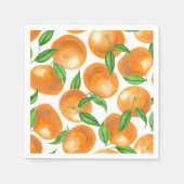 Waterverf tangerines servetten (Voorkant)