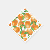 Waterverf tangerines servetten (Hoek)