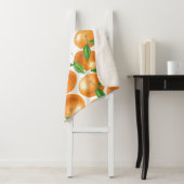 Waterverf tangerines sherpa deken (In situ)