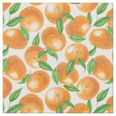 Waterverf tangerines stof (Close Up)
