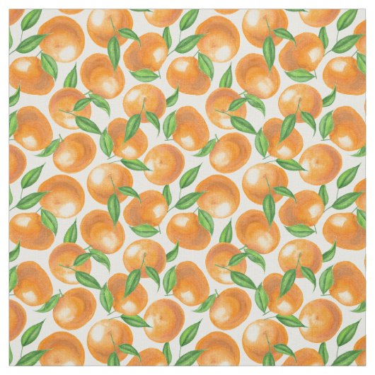 Waterverf tangerines stof (Swatch)