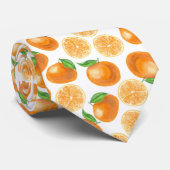 Waterverf tangerines stropdas (Opgerold)