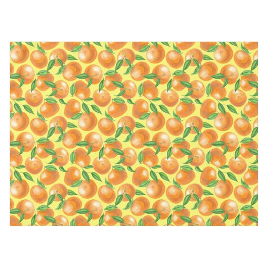 Waterverf tangerines tafelkleed (Voorkant (Horizontaal))