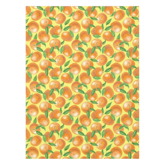 Waterverf tangerines tafelkleed (Voorkant)