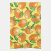Waterverf tangerines theedoek (Verticaal)