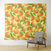 Waterverf tangerines wandkleed (In Situ (horizontaal))