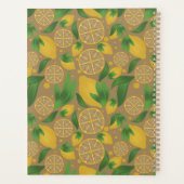 Waterverf Taupe Lemon Fruit Personalized Planner (Achterkant)