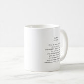 Waterverf Taurus Astrologie Zodiac Sign | Monogram Koffiemok (Voorkant rechts)