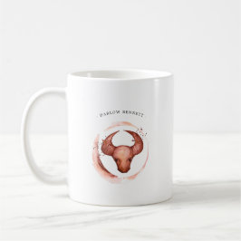 Waterverf Taurus Astrologie Zodiac Sign | Monogram Koffiemok