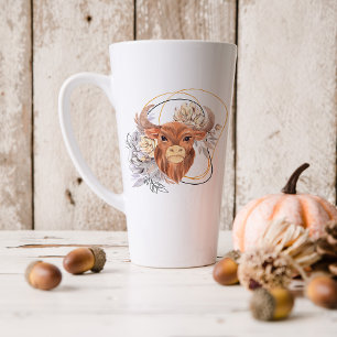 Waterverf Taurus Astrologie Zodiac Sign   Monogram Latte Mok