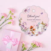 Waterverf Tea Party Baby shower dank u Bedankjes Labels