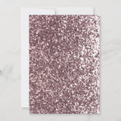 Waterverf Tea Party Birthday Glitter Uitnodiging (Achterkant)