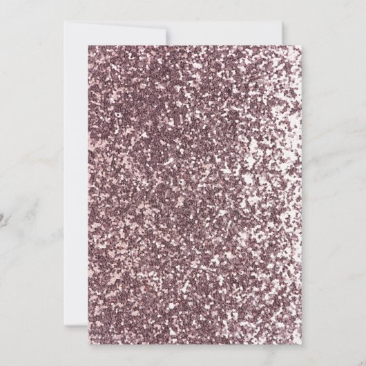 Waterverf Tea Party Birthday Glitter Uitnodiging (Achterkant)