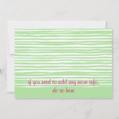 Waterverf Tea Party Birthday Invite Kaart (Achterkant)