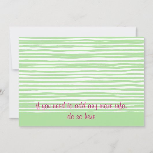 Waterverf Tea Party Birthday Invite Kaart (Achterkant)