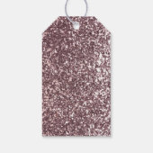 Waterverf Tea Party Glitter Personalized Cadeaulabel (Achterkant)