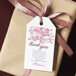 Waterverf Tea Party Glitter Personalized Cadeaulabel