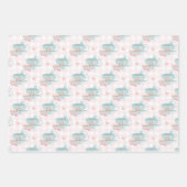 Waterverf Tea Party patroon Inpakpapier Vel (Voorkant 3)