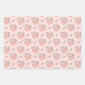 Waterverf Tea Party patroon Inpakpapier Vel (Voorkant)