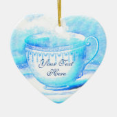 Waterverf Teacup Personalized Ornament (Voorkant)