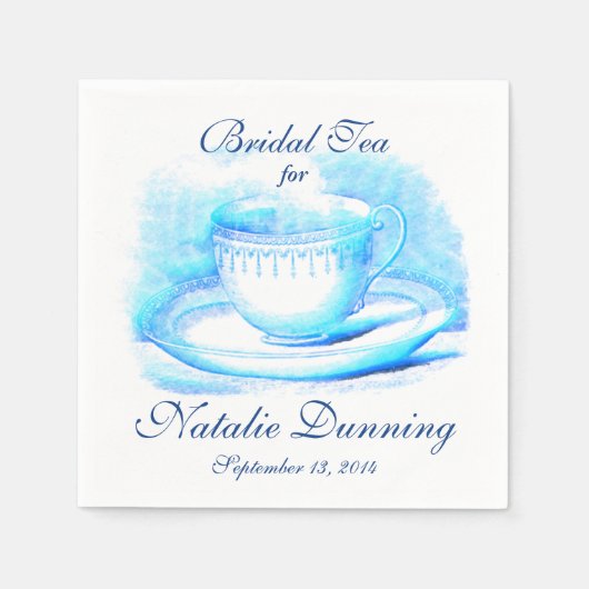 Waterverf Teacup Servet (Voorkant)