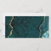 Waterverf Teal Marmor Gouden Cijfercertificaat (Achterkant)