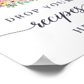 Waterverf Teapot laat je recepten hier vallen Poster (Hoek)