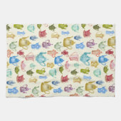  Waterverf Teapots en Koffiepotten Theedoek (Horizontaal)