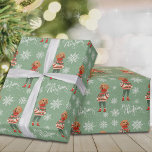 Waterverf Teckel Dog Sage Green Christmas Cadeaupapier<br><div class="desc">Vier het vakantieseizoen met onze Waterverf Teckel Dog Sage Green Christmas Wrapping Paper. Dit prachtige inpakpapier is voorzien van een charmante teckel in een zachte waterverf stijl, tegen een kalmerende salie groene achtergrond, ideaal voor het toevoegen van een feestelijke maar toch elegante touch aan uw vakantie geschenken. Ideaal voor Doxie...</div>