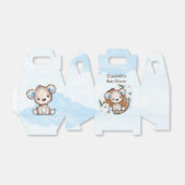 Waterverf Teddy Bear Baby shower Bedankdoosjes (Uitgevouwen)