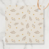 Waterverf Teddy Bear Baby shower Bedankjes Labels (Achterkant)