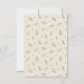 Waterverf Teddy Bear Baby shower Bedankkaart (Achterkant)