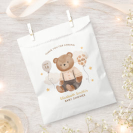 Waterverf Teddy Bear Baby shower Bedankzakje