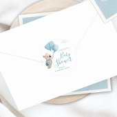 Waterverf Teddy Bear Baby shower Dank u Ronde Sticker