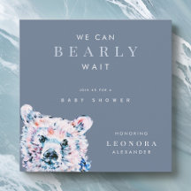 Waterverf Teddy Bear Baby shower