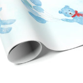 Waterverf Teddy Bear met ballonnen Cadeaupapier (Rol Hoek)