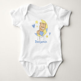 Waterverf Teddy Bear Moon Baby Bodysuit