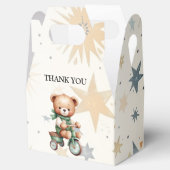 Waterverf Teddy Bear Sterren Groene Fietsfeest Bedankdoosjes (Geopend)