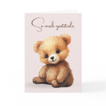Waterverf Teddy Bear Vriendschap