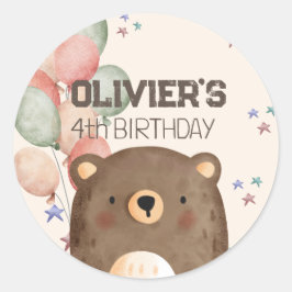 waterverf teddy beer sticker